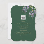 Spaans All-in-1 WISTERIA Gold Text Green BODA Invi Kaart (Achterkant)