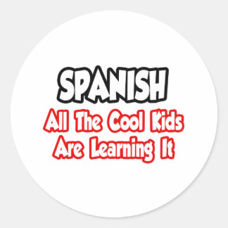 Spaans...alle coole Kinder Ronde Sticker