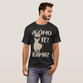 Spaans Alpaca Cinco De Mayo Kinder Como Te Llamas T-shirt (Voorkant volledig)