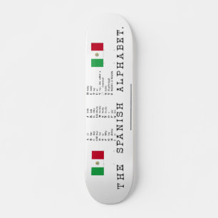 Spaans Alphabet Skateboard