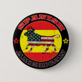 Spaans-Amerikaanse Bull Ronde Button 5,7 Cm (Voorkant)