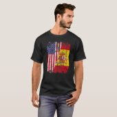 Spaans-Amerikaanse vlag Spanje Usa Bandera Espana T-shirt (Voorkant volledig)