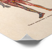 Spaans  Anatomie Print Arteries Veins (Hoek)