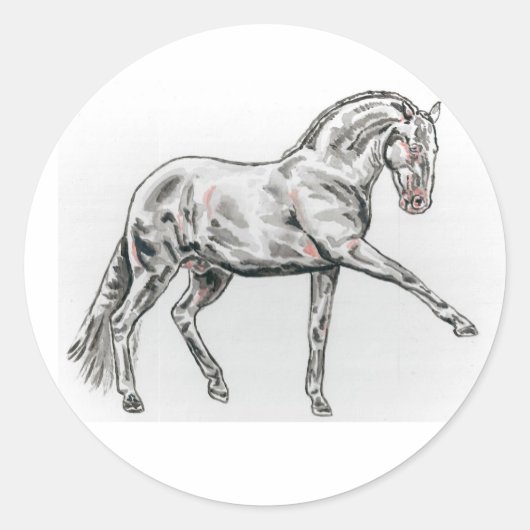Spaans Andalusisch Paard Stickers (Voorkant)