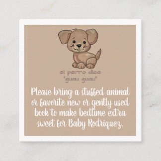 Spaans Animal Sounds Baby shower Behuizing Kaart