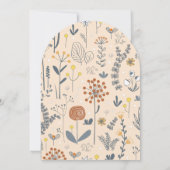 Spaans Any Age Boho Wildflower Verjaardagsfeest Kaart (Achterkant)
