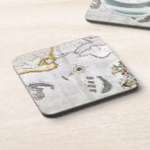 SPAANS ARMADA, 1588 2 BIER ONDERZETTER (Linkerzijde)