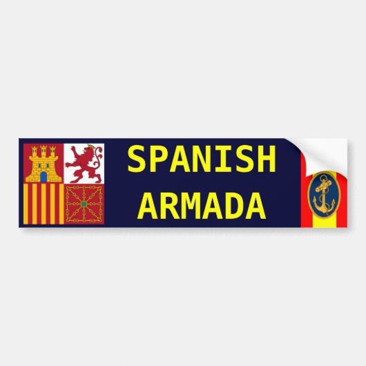 SPAANS ARMADA BUMPERSTICKER (Voorkant)