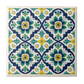 Spaans Azulejos stijl keramische tegels Tegeltje (Voorkant)
