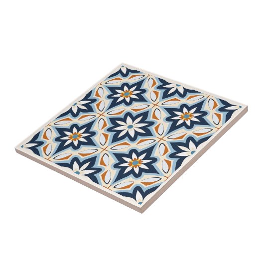 Spaans Azulejos stijl keramische tegels Tegeltje (Zijkant)