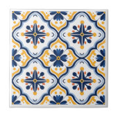 Spaans Azulejos stijl keramische tegels Tegeltje (Voorkant)