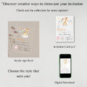 Spaans Baby Meisje Douche Giraffe met ballonnen Kaart