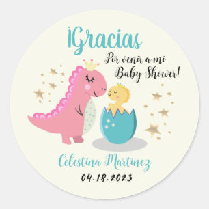 Spaans Baby shower/Baby shower Pegatina Ronde Sticker