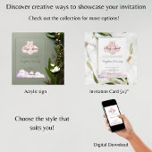 Spaans Baby shower Beer Thema Cloud Gift Registry Acryl Uitnodigingen