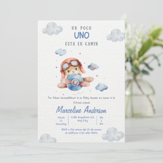 Spaans Baby shower Kaart (Staand voorkant)