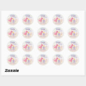 Spaans Baby shower/Pegatina para Baby shower Ronde Sticker (Vel)