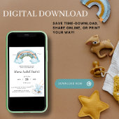 Spaans Baby shower Pinda Genderneutrale QR-code Kaart