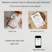 Spaans Baby shower Pinda geslachtsneutraal Acryl Uitnodigingen