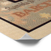 Spaans banner voor nieuwe fotograaf in Barcelona Poster (Hoek)