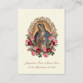 SPAANS BAPTISM RECUERDO BAUTIZO RELIGIOE PRAYER VISITEKAARTJE (Voorkant)