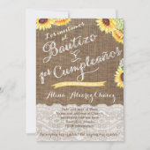 Spaans baptisme en eerste verjaardag van latina ni kaart (Voorkant)