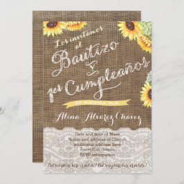 Spaans baptisme en eerste verjaardag van latina ni kaart