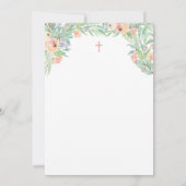 Spaans baptisme en presentatie voor meisje kaart (Achterkant)