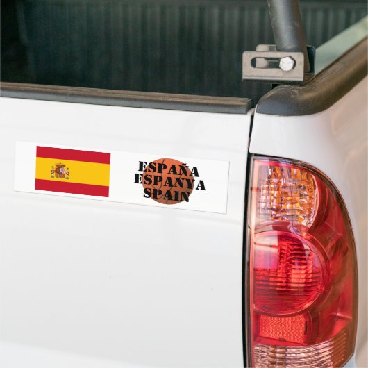Spaans Basketbalteam Bumpersticker (Op Truck)