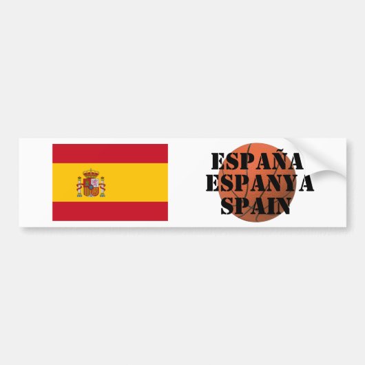 Spaans Basketbalteam Bumpersticker (Voorkant)