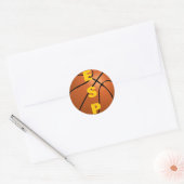 Spaans Basketbalteam Ronde Sticker (Envelop)