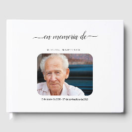 Spaans begrafenis gastenboek / Memorial Inloggen