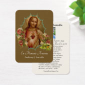 Spaans begrafeniskatholiek Jezus Memorial Prayer Visitekaartje (Bureau)