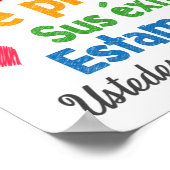 Spaans Beste studenten Classroom Poster (Hoek)