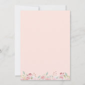 Spaans bevestigingsplaat en Mint Floral Kaart (Achterkant)