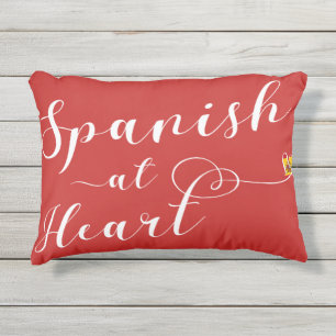 Spaans bij Heart Accent Pillow, Spanje Buitenkussen