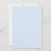 Spaans Blauw Beer Baby shower Uitnodiging (Achterkant)