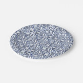 Spaans blauw en wit Tegels Vrijgezellenfeest brunc Papieren Bordje (Gekanteld)