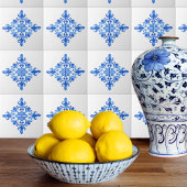 Spaans blauwe en witte Portugese Azulejo-keuken Tegeltje
