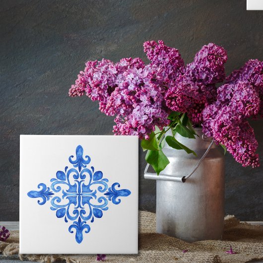 Spaans blauwe en witte Portugese Azulejo-keuken Tegeltje