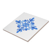 Spaans blauwe en witte Portugese Azulejo-keuken Tegeltje (Zijkant)