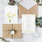 Spaans, Boda Alcatraces Oro minimalistische bruilo Kaart