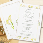 Spaans, Boda Alcatraces Oro minimalistische bruilo Kaart