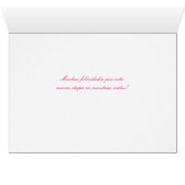 Spaans: Boda/bruiloft: Felicidades (Binenzijde Horizontaal (Onderkant))