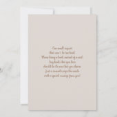 Spaans Boho Beer Hij of Zij Gender Onthulling Kaart (Achterkant)