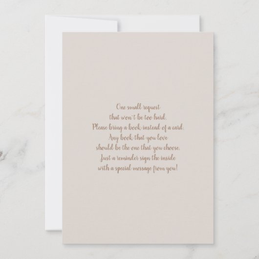 Spaans Boho Beer Hij of Zij Gender Onthulling Kaart (Achterkant)