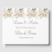 Spaans Boho Bruiloft Gastenboek (Voorkant)