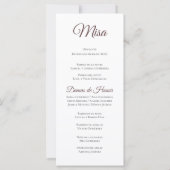 Spaans Boho huwelijksprogramma (Achterkant)