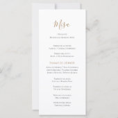 Spaans Boho huwelijksprogramma (Achterkant)