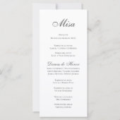 Spaans Boho huwelijksprogramma (Achterkant)