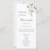 Spaans Boho huwelijksprogramma (Voorkant)